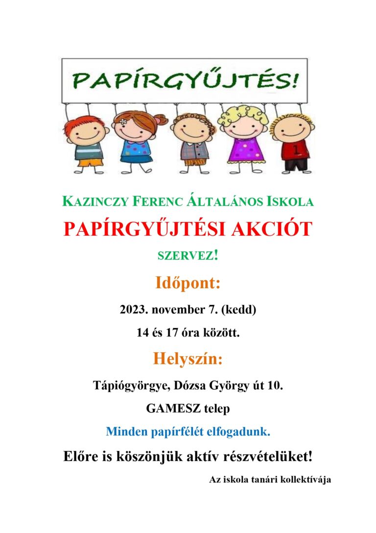 PAPÍRGYŰJTÉS